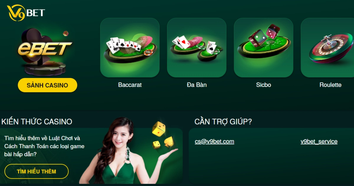 Đôi nét về sảnh Casino V9BET